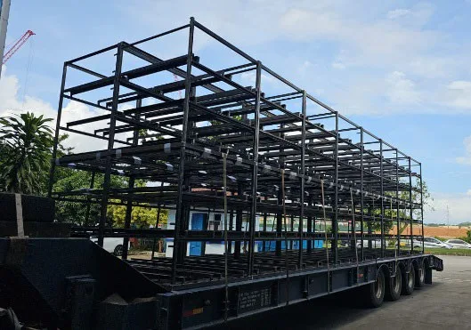 Large steel frame transport